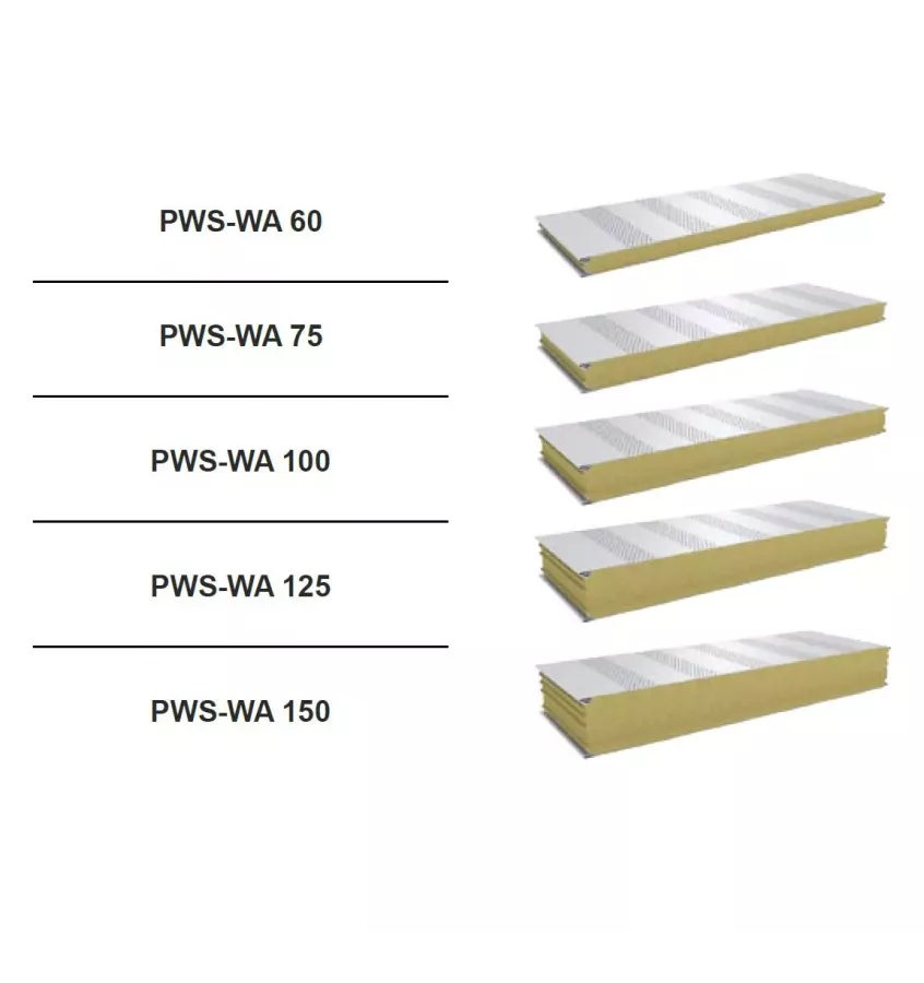 Pruszyński - akustický stěnový sendvičový panel PWS -WA minerální vlna