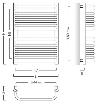 Instal Projekt - Standard bathroom radiator