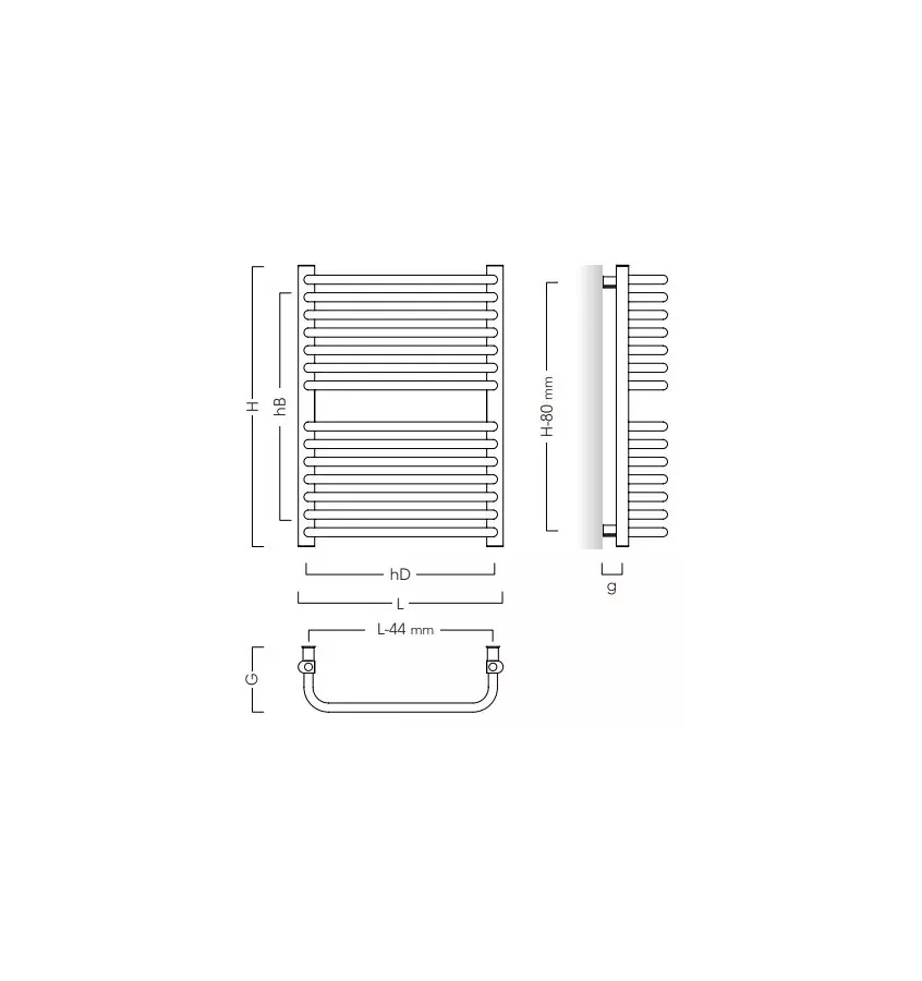 Instal Projekt - Standard bathroom radiator