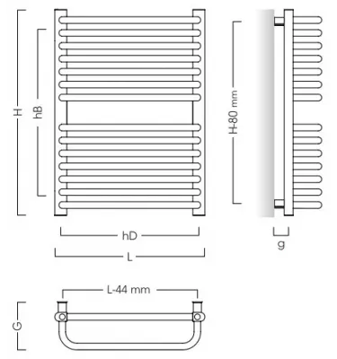 Instal Projekt - Standard 3D bathroom radiator
