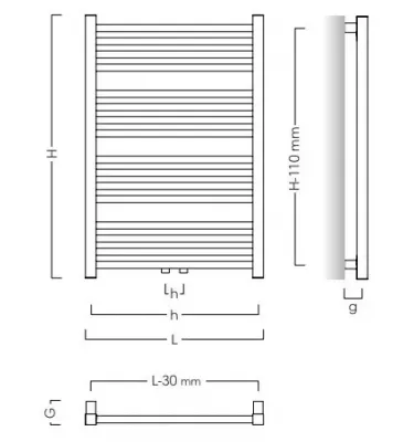 Instal Projekt - Stick bathroom radiator