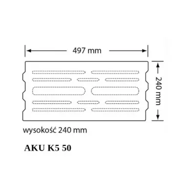 Czamaninek - Keramzite AKU K-5 wall block