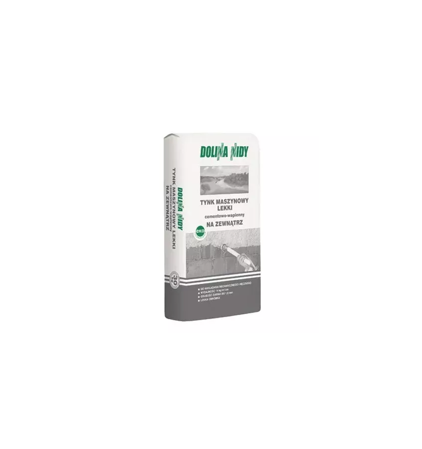 Dolina Nidy - lightweight cement-lime machine plaster