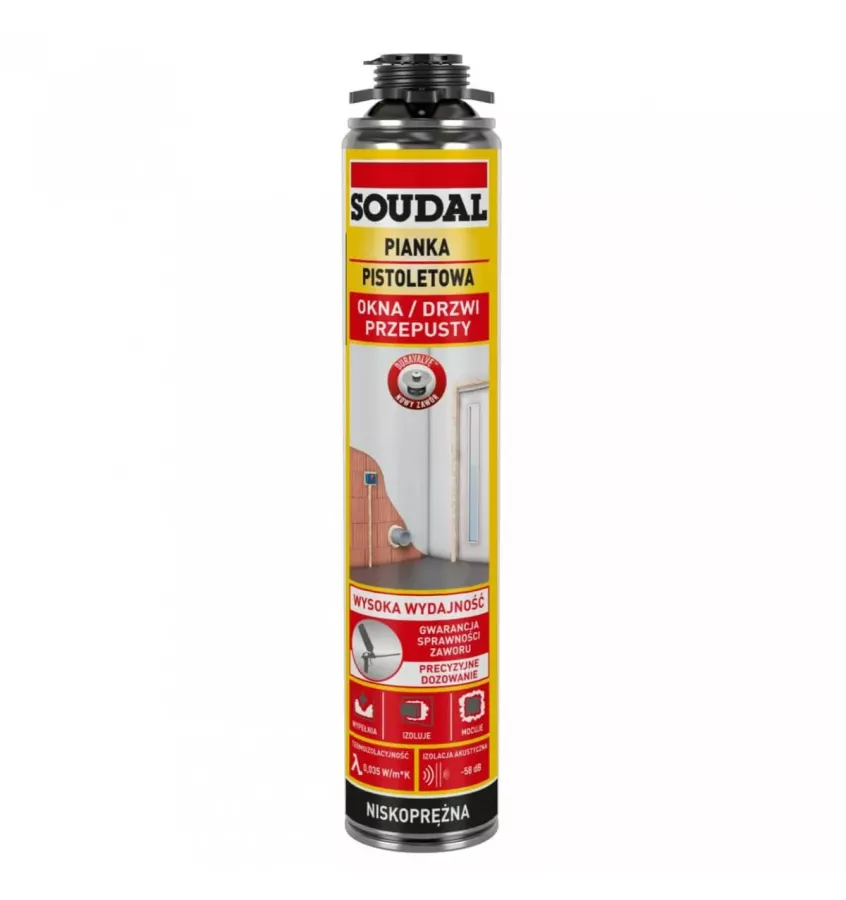 Soudal - pianka pistoletowa Yellow