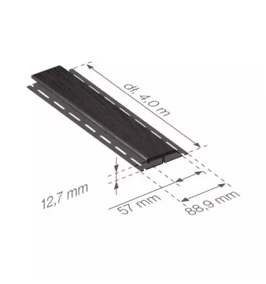 Gamrat - listwa PVC typu H 