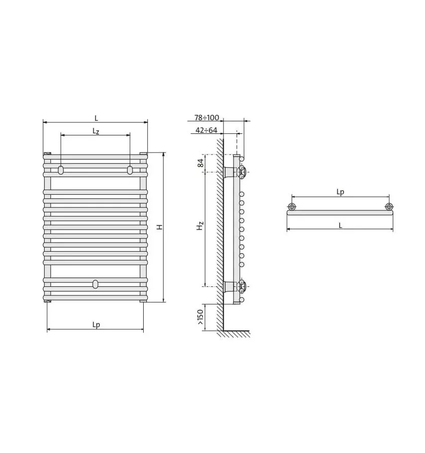 Purmo - Santorini bathroom radiator