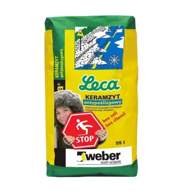 Weber Leca - protiskluzový agregát z expandovaného jílu