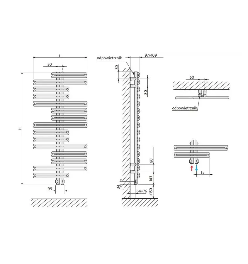 Purmo - Kea bathroom radiator