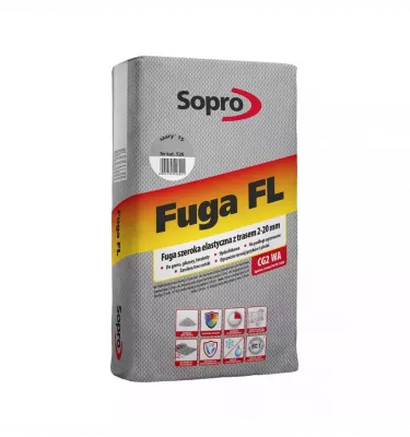 Sopro - široká flexibilní spárovací hmota se stopou FL