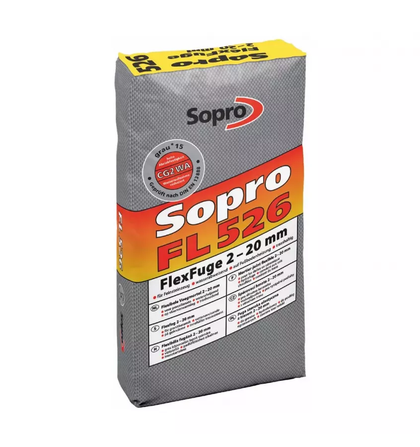 Sopro - široká flexibilní spárovací hmota se stopou FL