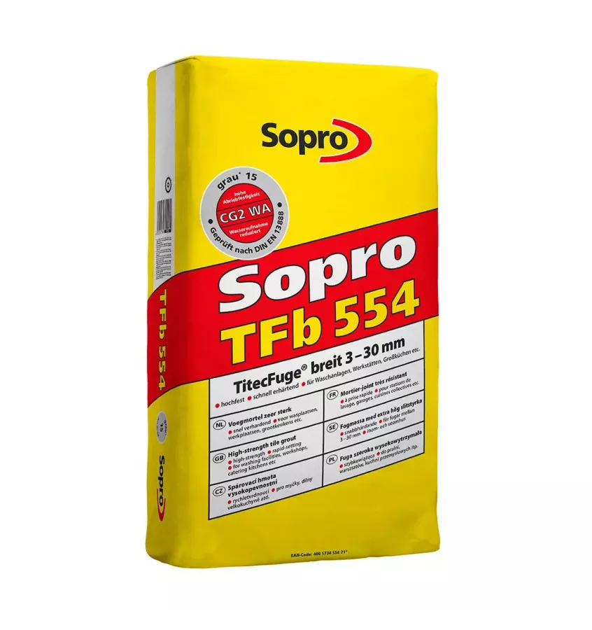 Sopro - široký, vysoce pevný spoj SoproDur TFB