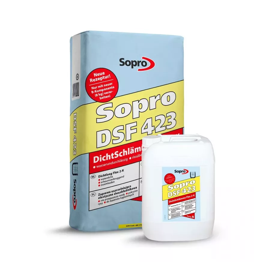 Sopro - DSF 423 two-component elastic sealing mortar