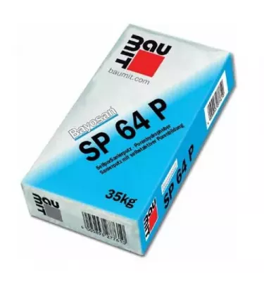 Baumit - tynk renowacyjny drobnoziarnisty Sanova SP Grey - SelfporSanierputz SP 64 P