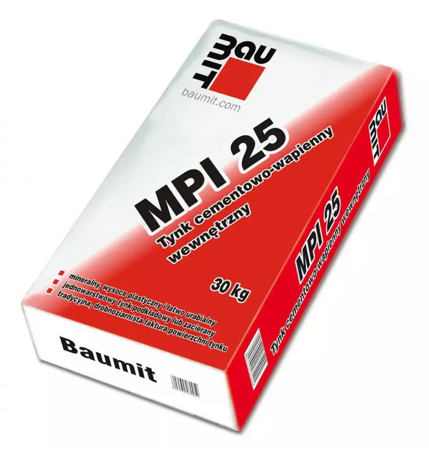 Baumit - MPI 25 internal cement-lime machine plaster