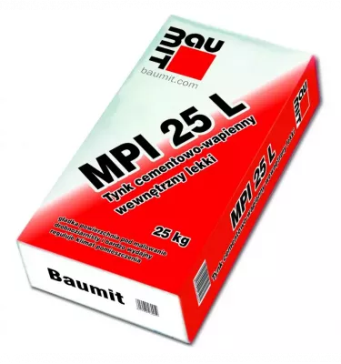Baumit - tynk maszynowy wewnętrzny cementowo-wapienny lekki MPI 25 L