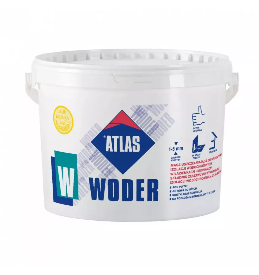 Atlas - hydroizolacja jednoskładnikowa Woder W