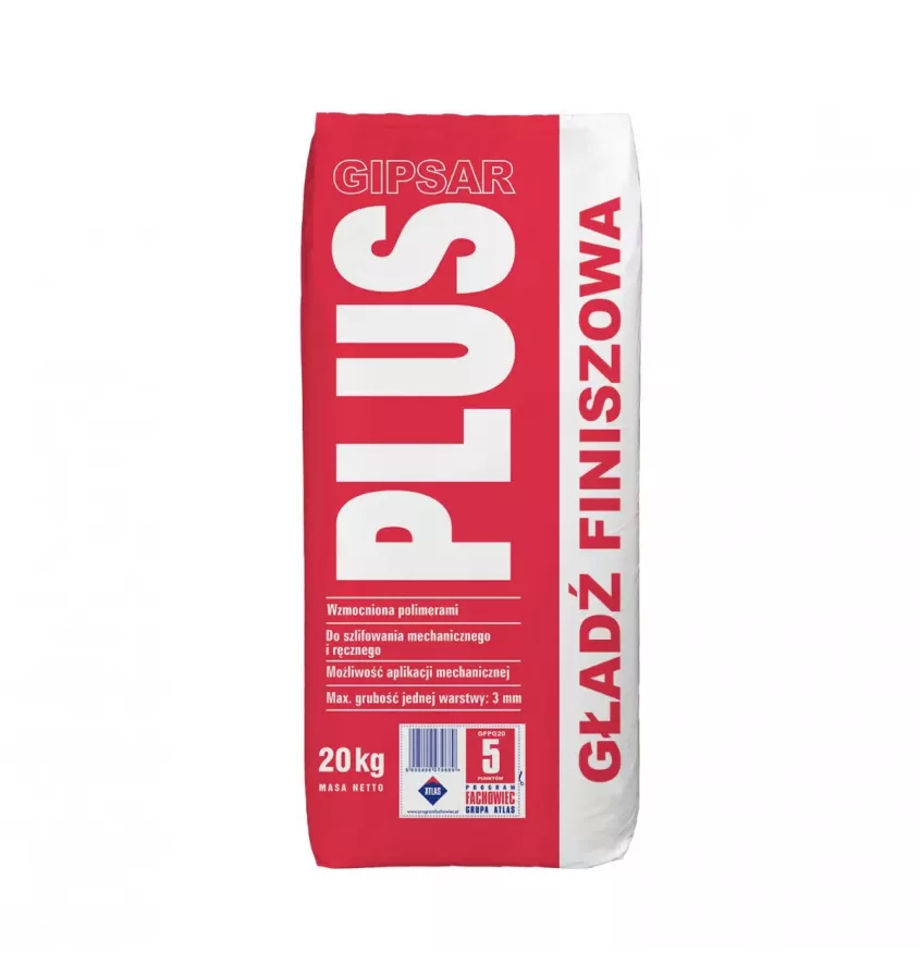 Atlas - gypsum finishing coat Plus Gipsar