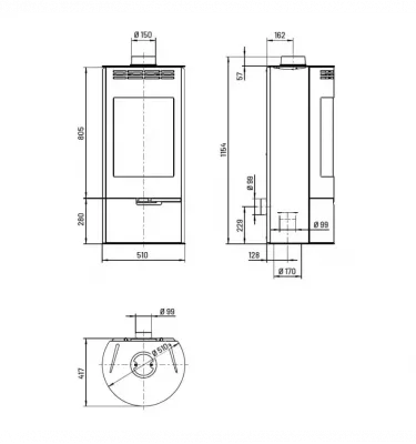Thorma - Andorra II steel wood stove