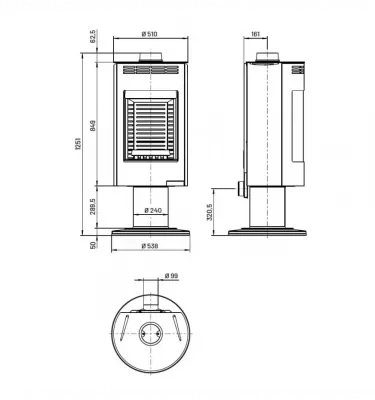 Thorma - Andorra Exclusive II steel wood stove