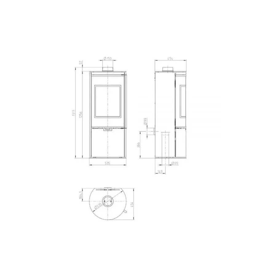 Thorma - steel Toledo wood stove