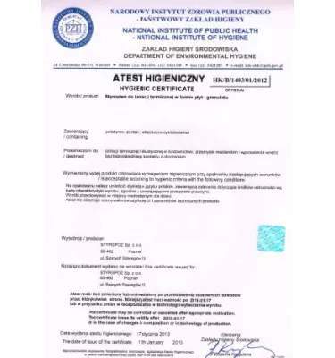 Styropoz - płyta styropianowa Dach/Podłoga Normal 60