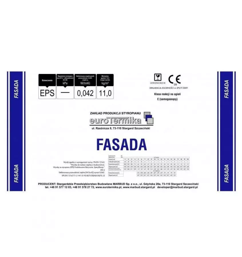 Eurotermika - polystyrenová deska Facade 042