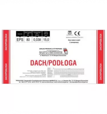 Eurotermika - płyta styropianowa Dach/Podłoga 80-038