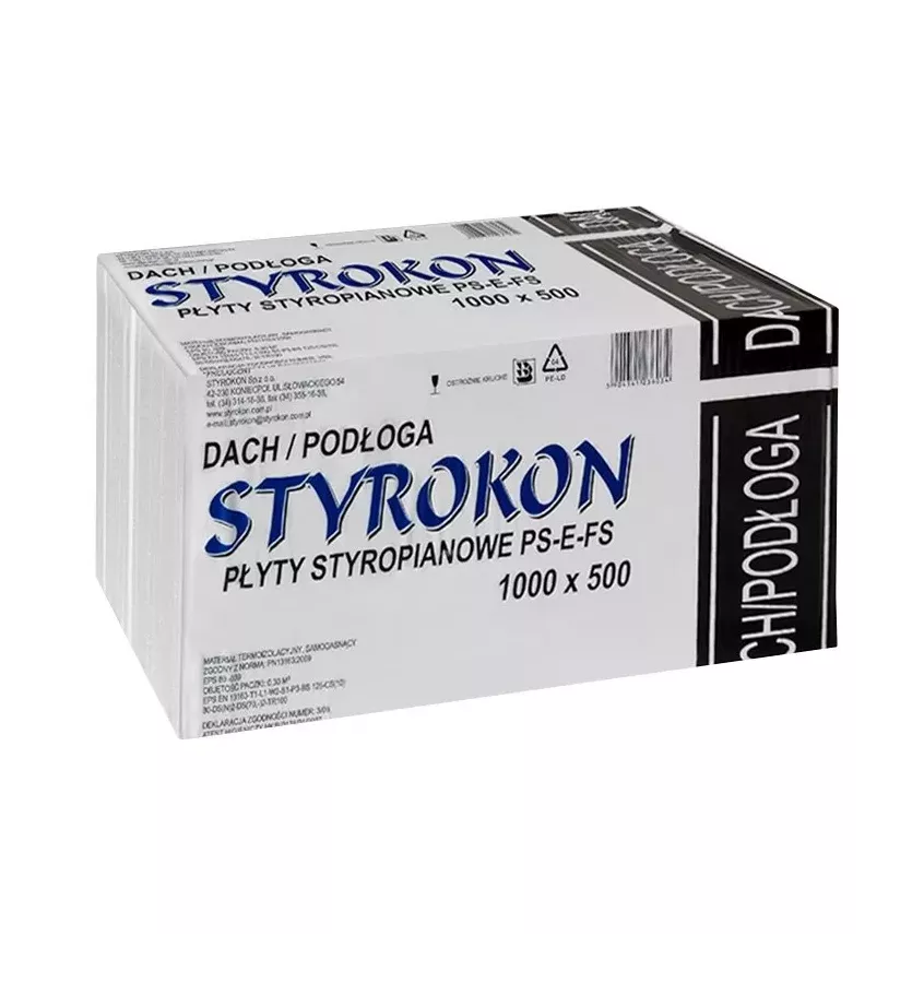 Styrokon - polystyren EPS 100 - 037 Střecha / Podlaha