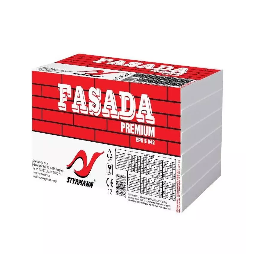 Styrmann - styropian EPS S 042  Fasada Styr Premium