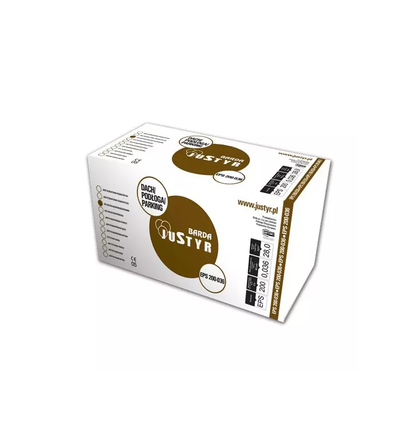 Justyr - EPS 200-034 polystyren STŘECHA / PODLAHA / PARKOVÁNÍ