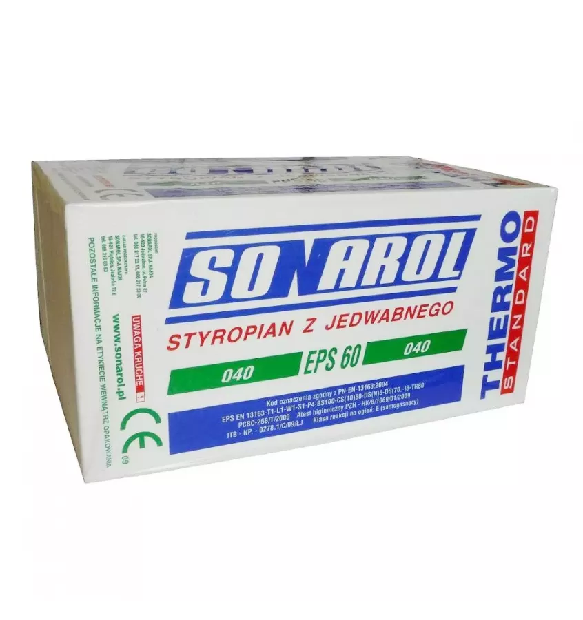 Sonarol - styrofoam EPS S 044 WALL STANDARD