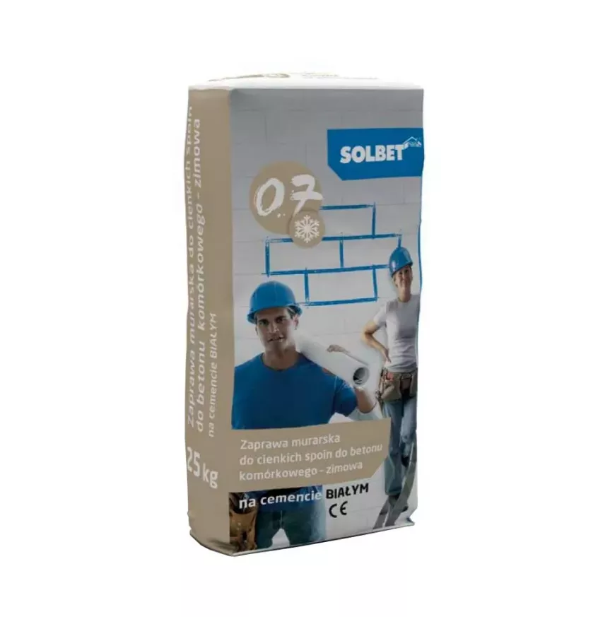 Solbet - thin mortar for white cement - winter M15 (0.7)