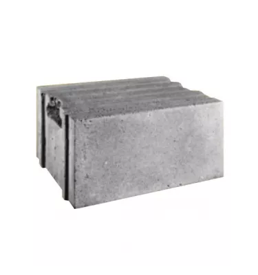Prefabed Bielsko Biała - concrete tongue and groove blocks and handle on returnable pallets