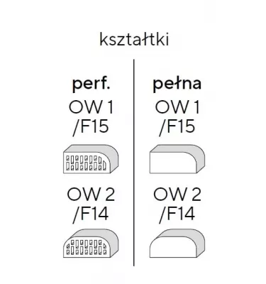 LHL - CRH Klinkier - kształtki pełne cegły klinkierowej OW 2