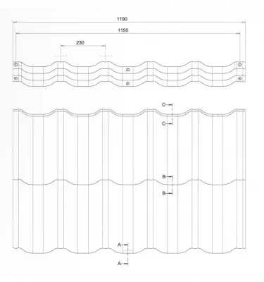 Bud Mat - modulární střešní taška Venecja 350