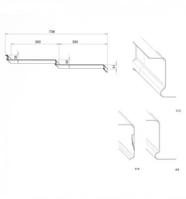 Bud Mat - blachodachówka modułowa Venecja 350