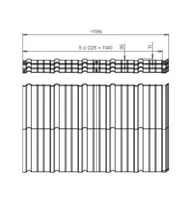 Bud Mat - Murano 350 modular metal roof tile
