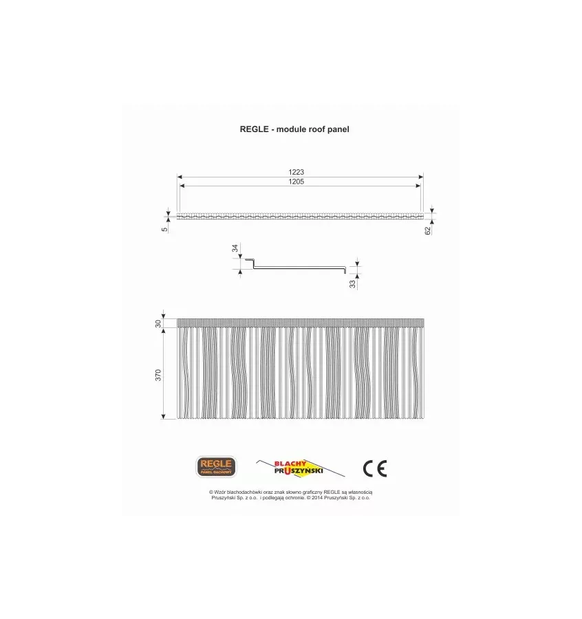 Pruszyński - blachodachówka panelowa Regle