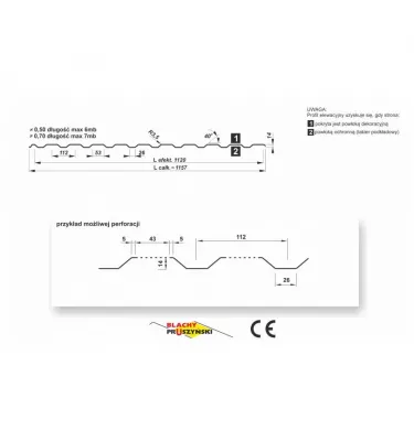 Pruszyński - trapézový plech