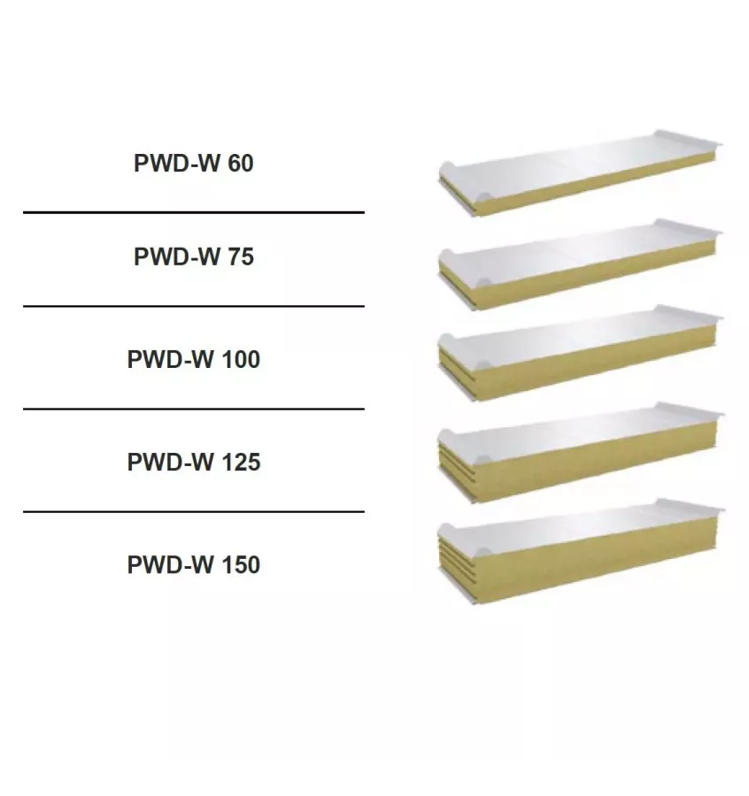 Pruszyński - roof sandwich panel - PWD-W mineral wool
