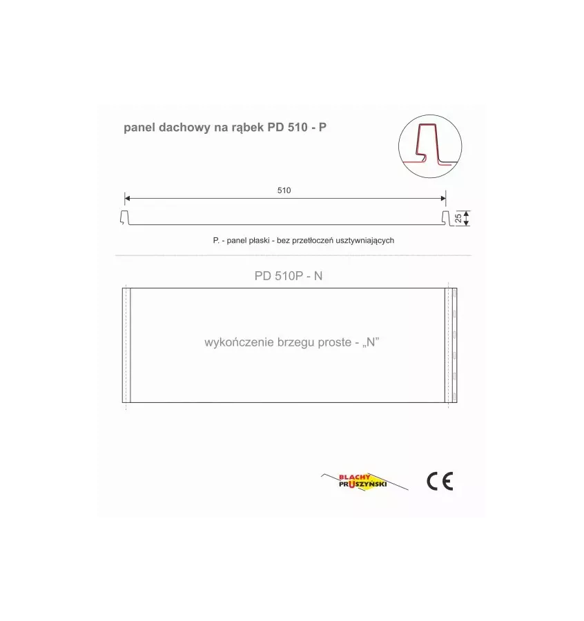 Pruszyński - PD 510 N roofing panels