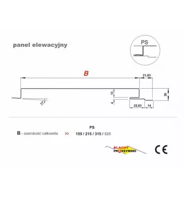 Pruszyński - stěnové panely PS -215