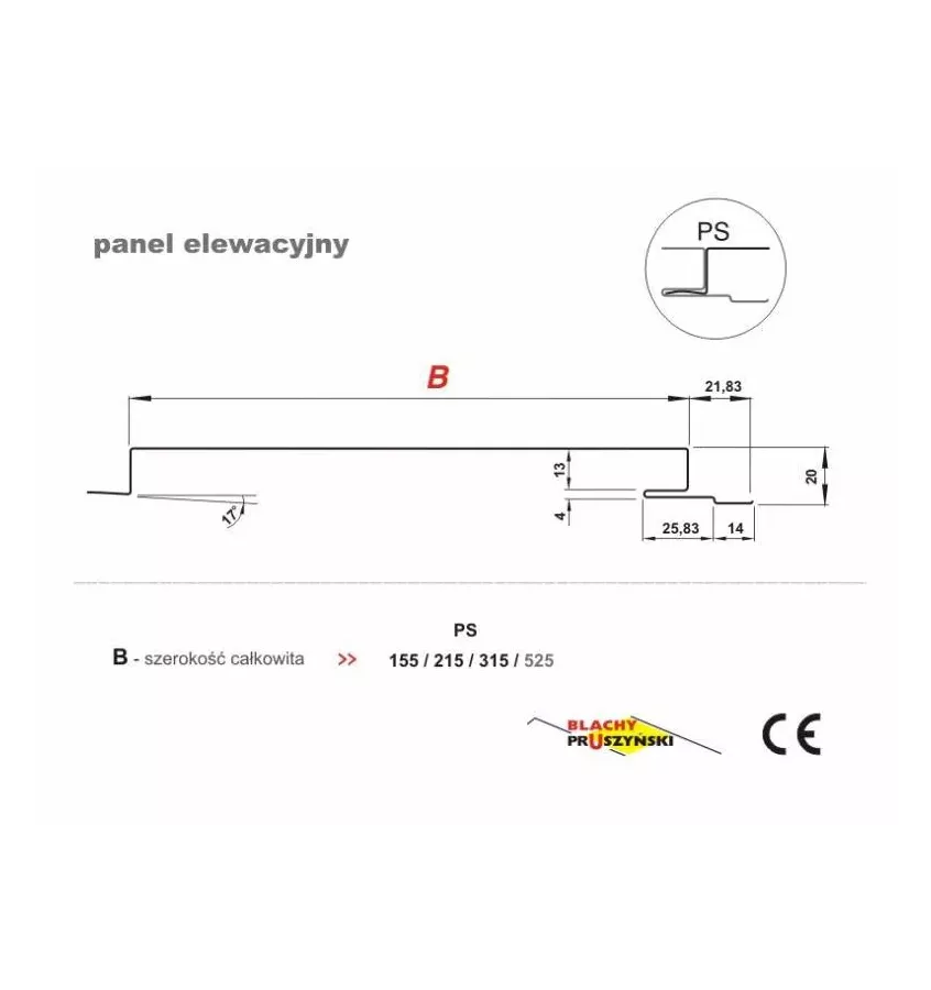 Pruszyński - stěnové panely PS -215