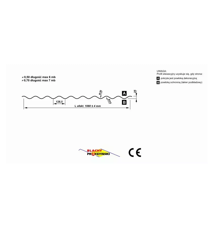 Pruszyński - facade corrugated sheet PF 25