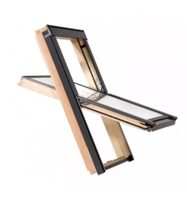 Pruszyński - AURA Bronze wooden roof window