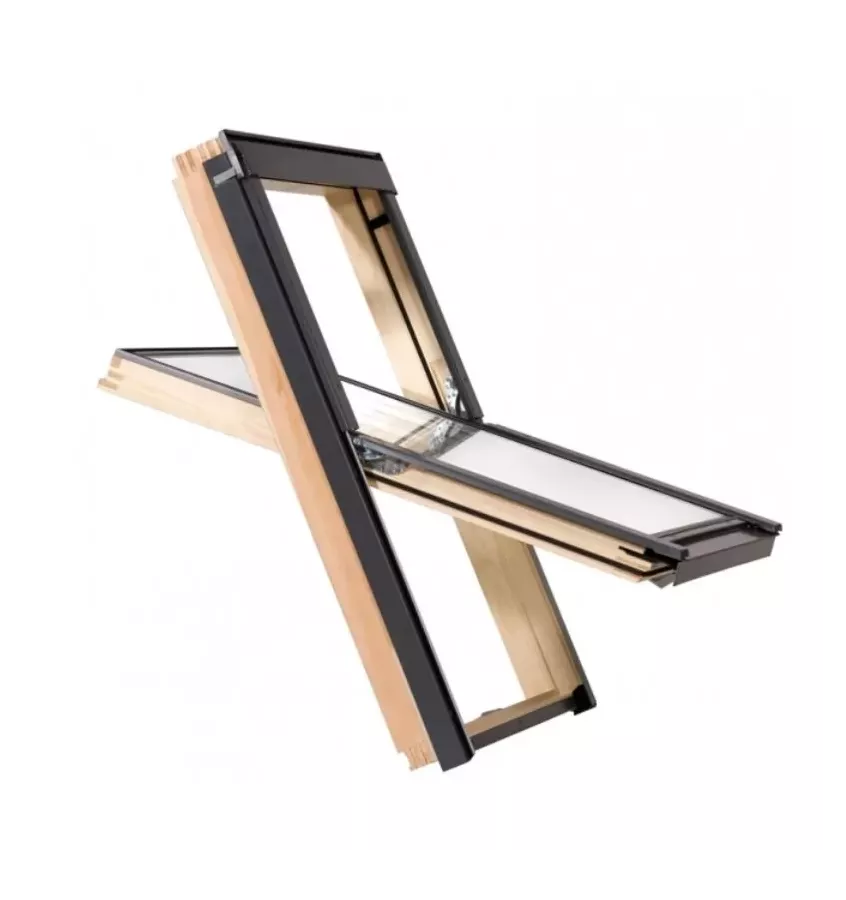 Pruszyński - okno dachowe drewniane AURA Bronze