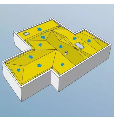 Rockwool - płyta dachowa ze spadkiem Rockfall SP