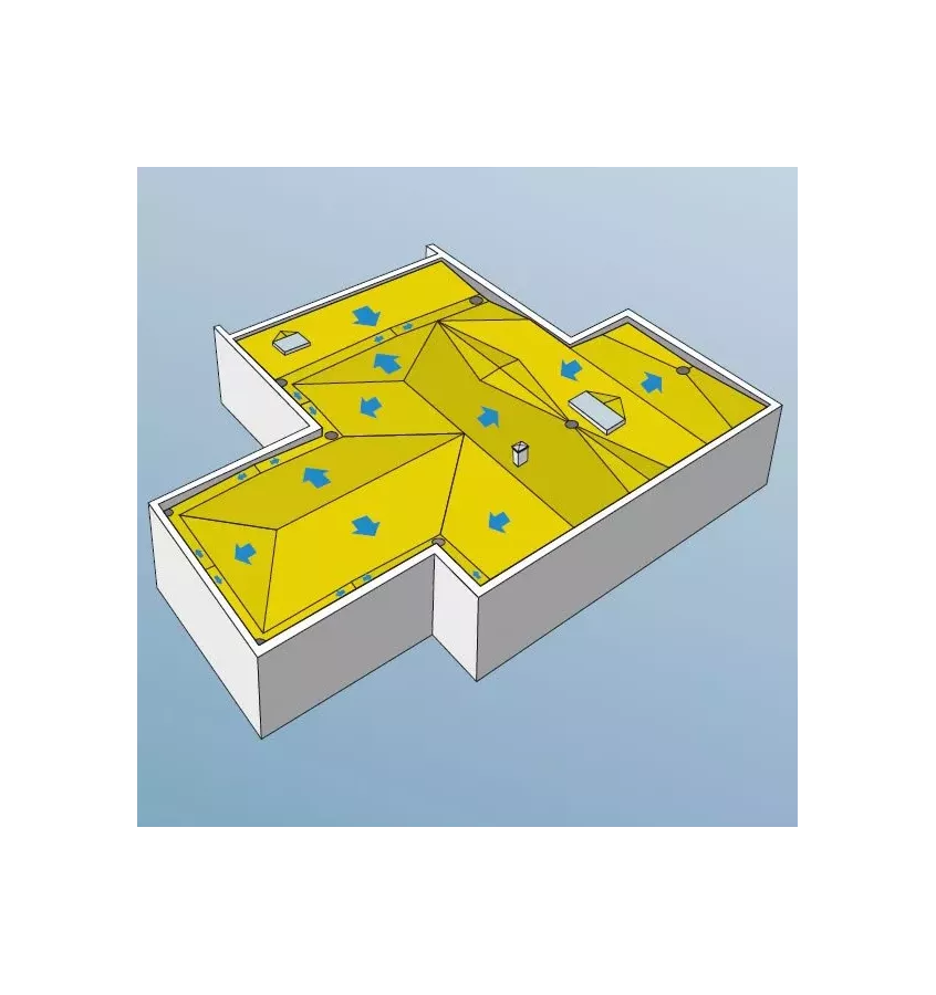 Rockwool - płyta dachowa ze spadkiem Rockfall SP