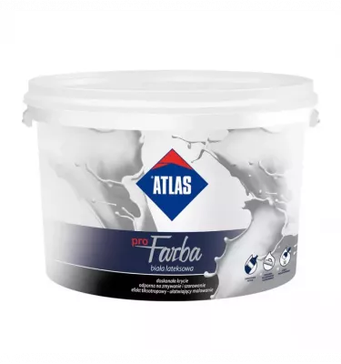 Atlas - farba biała lateksowa wewnętrzna proFARBA (AW-PRO)