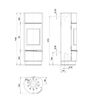 Thorma - piecyk na drewno Atika stalowy 7,5 kW